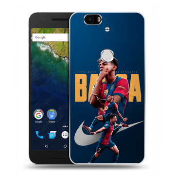 Силиконовый чехол на Google Huawei Nexus 6P с принтом Барселона Barca Yamal 