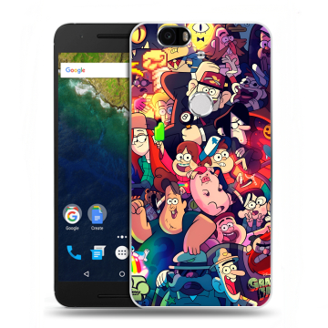 Силиконовый чехол на Google Huawei Nexus 6P с принтом Gravity Falls Гравити Фолз Силиконовый чехол на Google Huawei Nexus 6P с принтом Gravity Falls Гравити Фолз