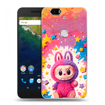 Силиконовый чехол на Google Huawei Nexus 6P с принтом Labubu Лабубу