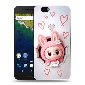 Силиконовый чехол на Google Huawei Nexus 6P с принтом Labubu Лабубу Силиконовый чехол на Google Huawei Nexus 6P с принтом Labubu Лабубу