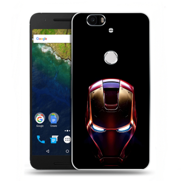 Силиконовый чехол на Google Huawei Nexus 6P с принтом IronMan Железный человек