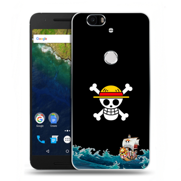 Силиконовый чехол на Google Huawei Nexus 6P с принтом One Piece Ван Пис