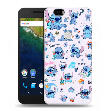 Силиконовый чехол на Google Huawei Nexus 6P с принтом Лило и Стич Силиконовый чехол на Google Huawei Nexus 6P с принтом Лило и Стич