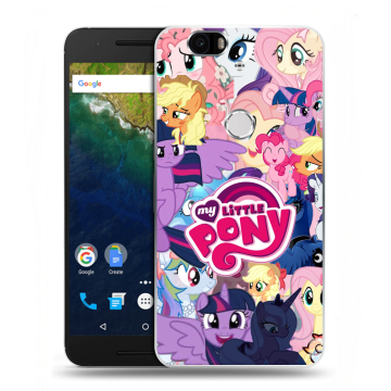 Силиконовый чехол на Google Huawei Nexus 6P с принтом My little pony Дружба чудо Силиконовый чехол на Google Huawei Nexus 6P с принтом My little pony Дружба чудо