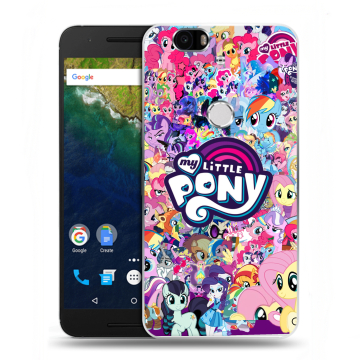 Силиконовый чехол на Google Huawei Nexus 6P с принтом My little pony Дружба чудо Силиконовый чехол на Google Huawei Nexus 6P с принтом My little pony Дружба чудо
