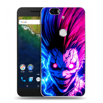 Силиконовый чехол на Google Huawei Nexus 6P с принтом Death note Тетрадь смерти Силиконовый чехол на Google Huawei Nexus 6P с принтом Death note Тетрадь смерти
