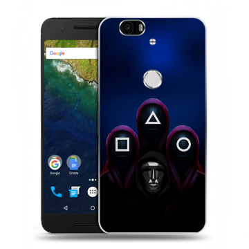 Силиконовый чехол на Google Huawei Nexus 6P с принтом Игра Кальмара Силиконовый чехол на Google Huawei Nexus 6P с принтом Игра Кальмара