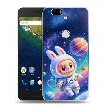 Силиконовый чехол на Google Huawei Nexus 6P с принтом Labubu Лабубу