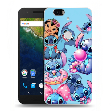 Силиконовый чехол на Google Huawei Nexus 6P с принтом Лило и Стич Силиконовый чехол на Google Huawei Nexus 6P с принтом Лило и Стич