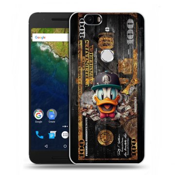 Силиконовый чехол на Google Huawei Nexus 6P с принтом Дональд Дак Доллар Силиконовый чехол на Google Huawei Nexus 6P с принтом Дональд Дак Доллар