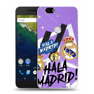 Силиконовый чехол на Google Huawei Nexus 6P с принтом Real Madrid Реал Мадрид