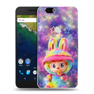 Силиконовый чехол на Google Huawei Nexus 6P с принтом Labubu Лабубу