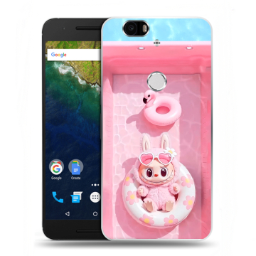 Силиконовый чехол на Google Huawei Nexus 6P с принтом Labubu Лабубу