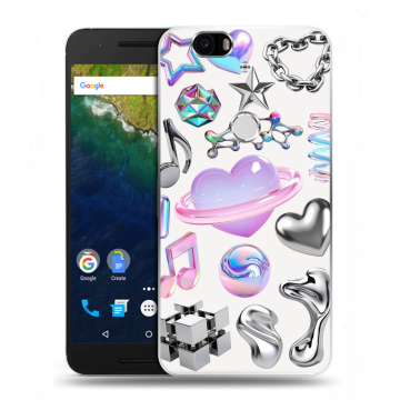 Силиконовый чехол на Google Huawei Nexus 6P с принтом Y2K Силиконовый чехол на Google Huawei Nexus 6P с принтом Y2K
