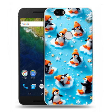 Силиконовый чехол на Google Huawei Nexus 6P с принтом Новый год Силиконовый чехол на Google Huawei Nexus 6P с принтом Новый год
