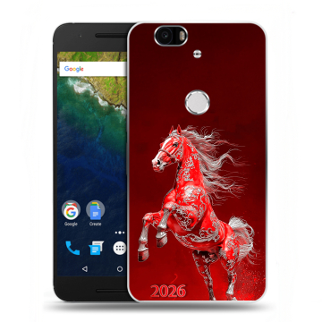 Силиконовый чехол на Google Huawei Nexus 6P с принтом Новый год Силиконовый чехол на Google Huawei Nexus 6P с принтом Новый год