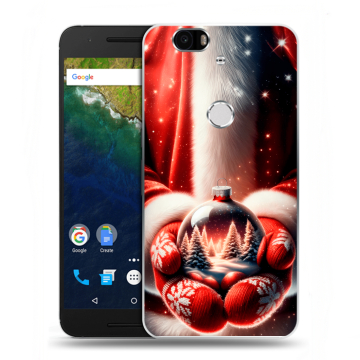 Силиконовый чехол на Google Huawei Nexus 6P с принтом Новый год Силиконовый чехол на Google Huawei Nexus 6P с принтом Новый год