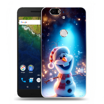 Силиконовый чехол на Google Huawei Nexus 6P с принтом Новый год Силиконовый чехол на Google Huawei Nexus 6P с принтом Новый год