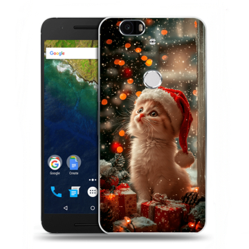 Силиконовый чехол на Google Huawei Nexus 6P с принтом Новый год Силиконовый чехол на Google Huawei Nexus 6P с принтом Новый год