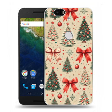 Силиконовый чехол на Google Huawei Nexus 6P с принтом Новый год Силиконовый чехол на Google Huawei Nexus 6P с принтом Новый год