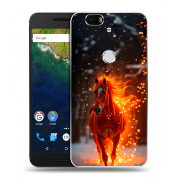 Силиконовый чехол на Google Huawei Nexus 6P с принтом Новый год Силиконовый чехол на Google Huawei Nexus 6P с принтом Новый год