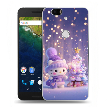 Силиконовый чехол на Google Huawei Nexus 6P с принтом Новый год Силиконовый чехол на Google Huawei Nexus 6P с принтом Новый год
