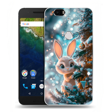 Силиконовый чехол на Google Huawei Nexus 6P с принтом Новый год Силиконовый чехол на Google Huawei Nexus 6P с принтом Новый год