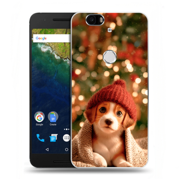 Силиконовый чехол на Google Huawei Nexus 6P с принтом Новый год Силиконовый чехол на Google Huawei Nexus 6P с принтом Новый год