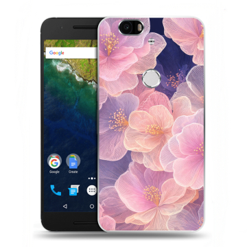 Силиконовый чехол на Google Huawei Nexus 6P с принтом женский Силиконовый чехол на Google Huawei Nexus 6P с принтом женский