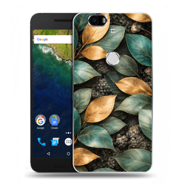 Силиконовый чехол на Google Huawei Nexus 6P с принтом женский