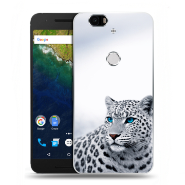 Силиконовый чехол на Google Huawei Nexus 6P с принтом женский