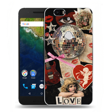 Силиконовый чехол на Google Huawei Nexus 6P с принтом для девочек Силиконовый чехол на Google Huawei Nexus 6P с принтом для девочек