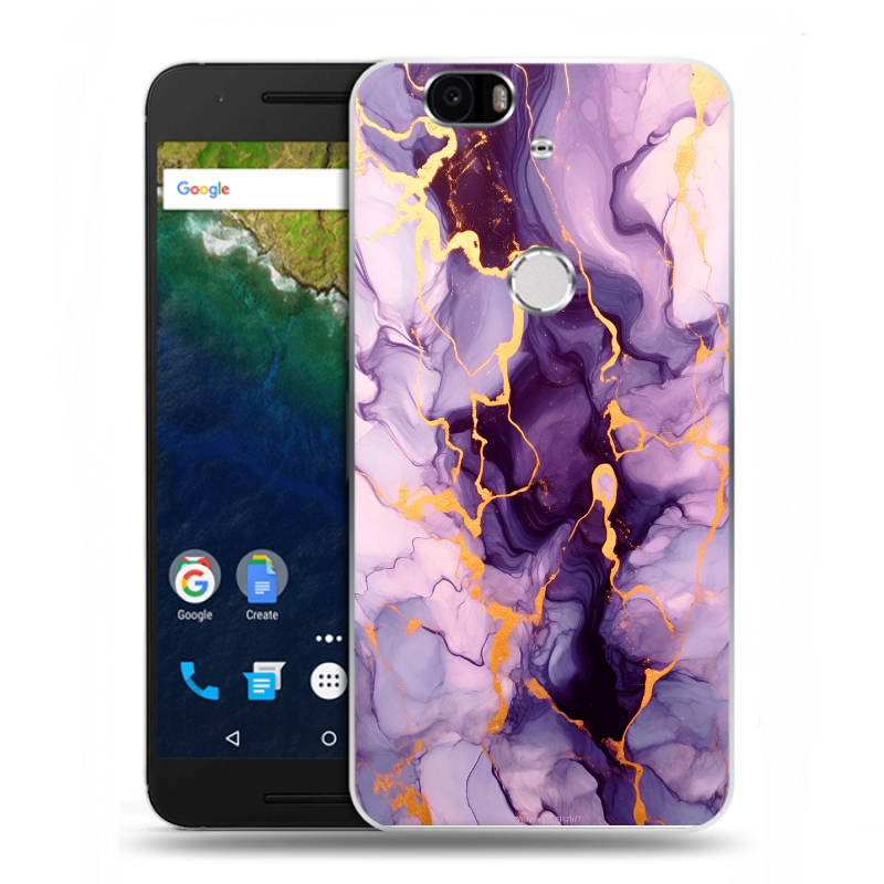 Силиконовый чехол на Google Huawei Nexus 6P с принтом Мрамор Силиконовый чехол на Google Huawei Nexus 6P с принтом Мрамор