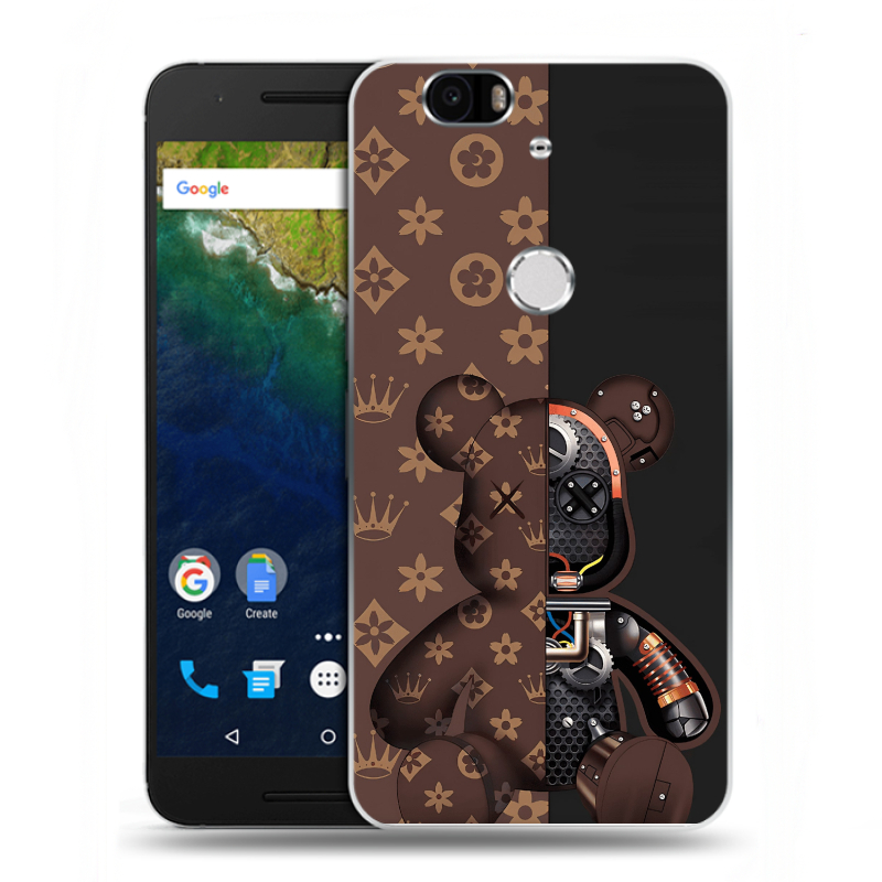Силиконовый чехол на Google Huawei Nexus 6P с принтом Луи робот Силиконовый чехол на Google Huawei Nexus 6P с принтом Луи робот