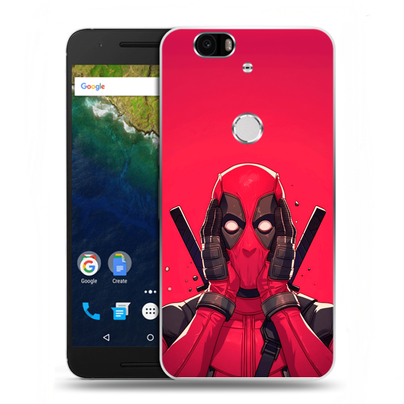 Силиконовый чехол на Google Huawei Nexus 6P с принтом Дедпул Deadpool Силиконовый чехол на Google Huawei Nexus 6P с принтом Дедпул Deadpool