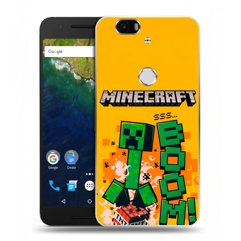 Силиконовый чехол на Google Huawei Nexus 6P с принтом Майнкрафт Minecraft Силиконовый чехол на Google Huawei Nexus 6P с принтом Майнкрафт Minecraft