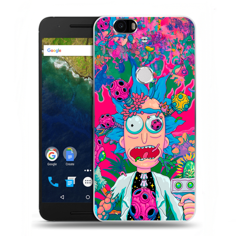 Силиконовый чехол на Google Huawei Nexus 6P с принтом Рик и Морти Rick Morty Силиконовый чехол на Google Huawei Nexus 6P с принтом Рик и Морти Rick Morty
