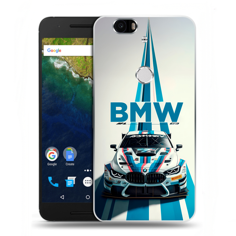 Силиконовый чехол на Google Huawei Nexus 6P с принтом БМВ BMW Силиконовый чехол на Google Huawei Nexus 6P с принтом БМВ BMW