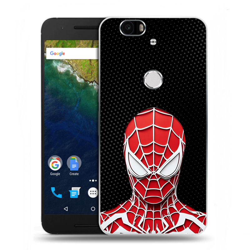 Силиконовый чехол на Google Huawei Nexus 6P с принтом человек паук spiderman Силиконовый чехол на Google Huawei Nexus 6P с принтом человек паук spiderman