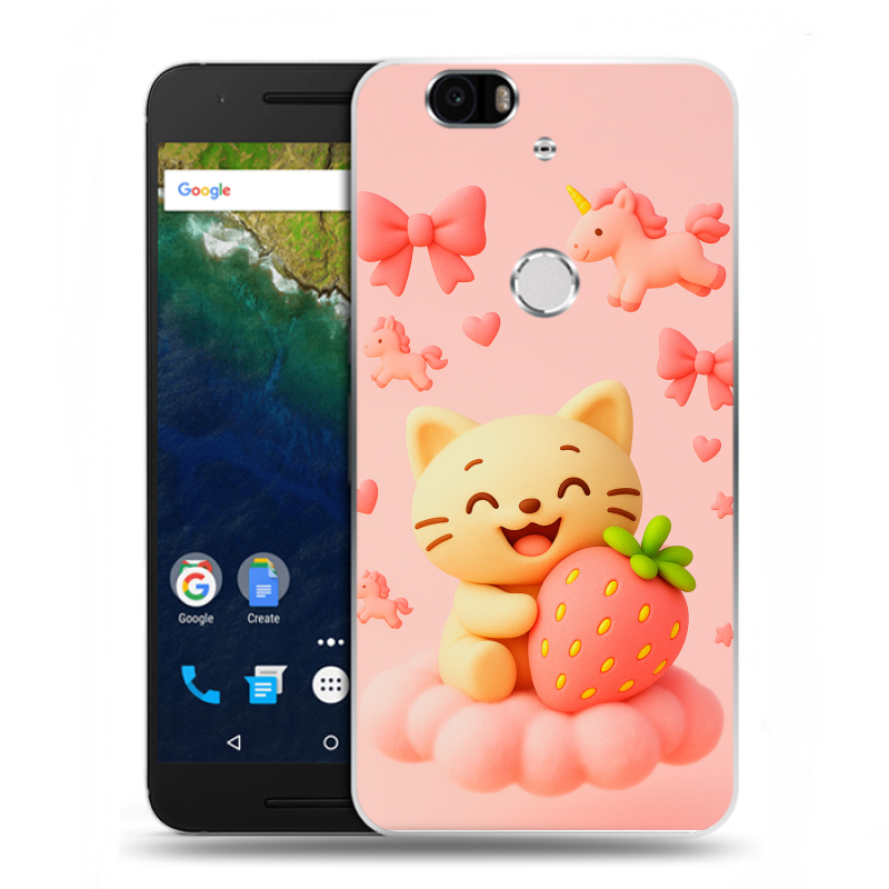 Силиконовый чехол на Google Huawei Nexus 6P с принтом для девочек Силиконовый чехол на Google Huawei Nexus 6P с принтом для девочек