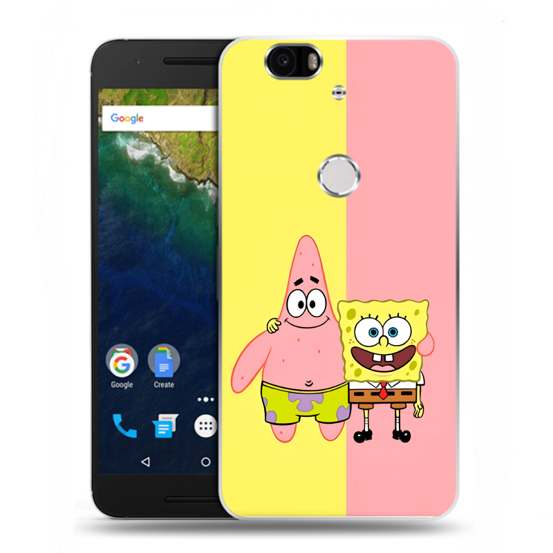 Силиконовый чехол на Google Huawei Nexus 6P с принтом Спанч боб Спанчбоб Силиконовый чехол на Google Huawei Nexus 6P с принтом Спанч боб Спанчбоб