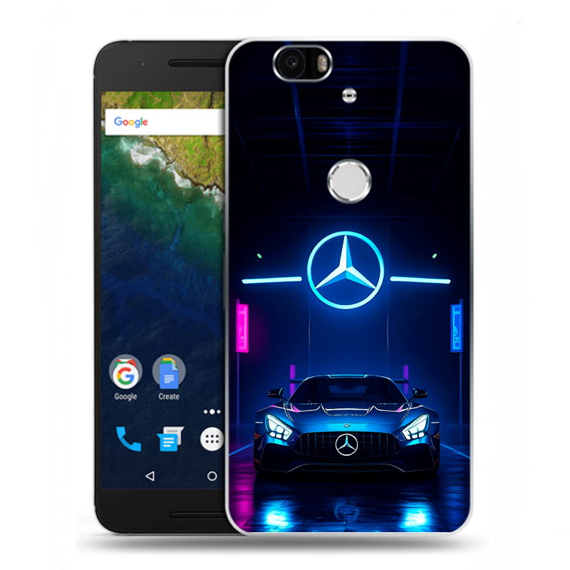 Силиконовый чехол на Google Huawei Nexus 6P с принтом Mercedes Мерседес Силиконовый чехол на Google Huawei Nexus 6P с принтом Mercedes Мерседес