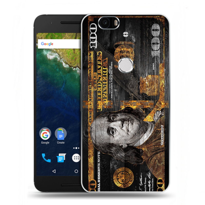 Силиконовый чехол на Google Huawei Nexus 6P с принтом Доллар деньги Силиконовый чехол на Google Huawei Nexus 6P с принтом Доллар деньги