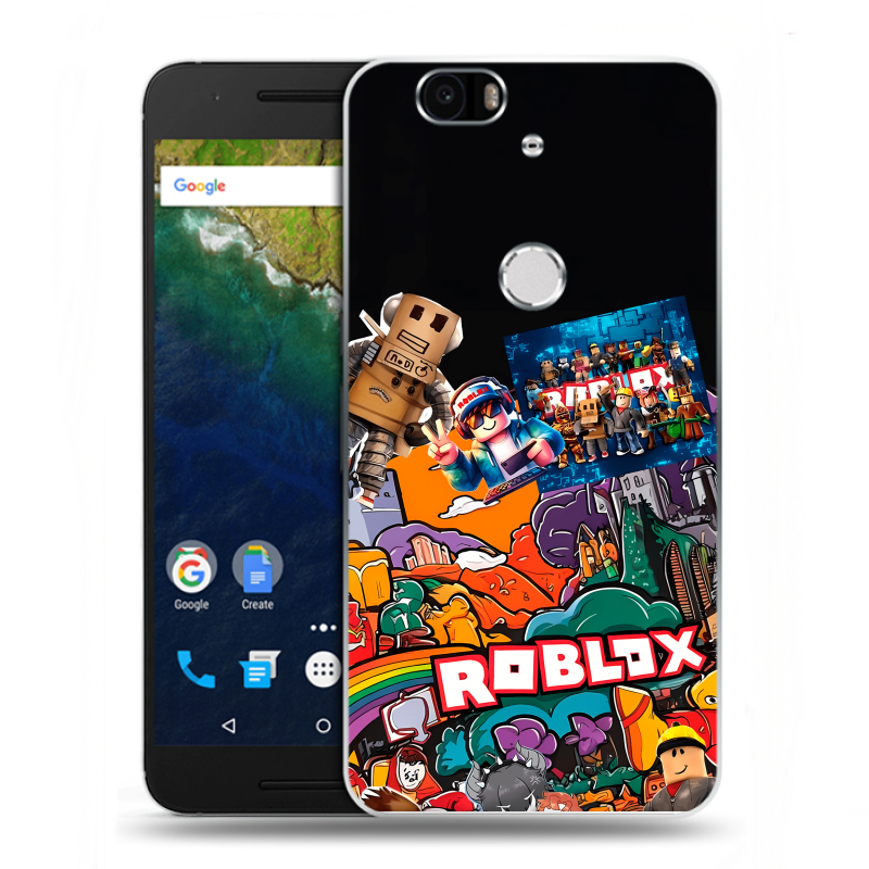 Силиконовый чехол на Google Huawei Nexus 6P с принтом Roblox Роблокс Силиконовый чехол на Google Huawei Nexus 6P с принтом Roblox Роблокс