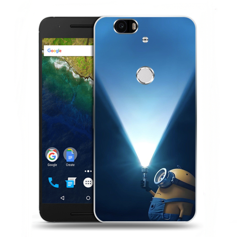 Силиконовый чехол на Google Huawei Nexus 6P с принтом Миньоны Силиконовый чехол на Google Huawei Nexus 6P с принтом Миньоны