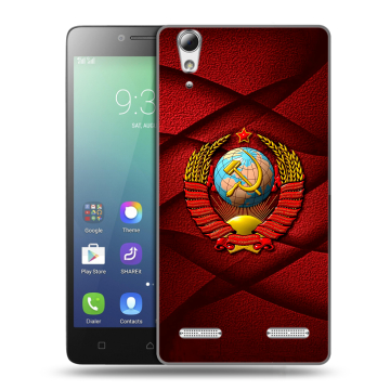 Силиконовый чехол на Lenovo A6010 с принтом Герб СССР