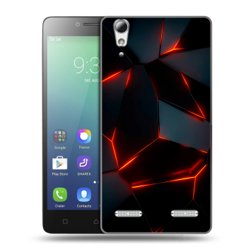 Силиконовый чехол на Lenovo A6010 с принтом Яркие абстракции