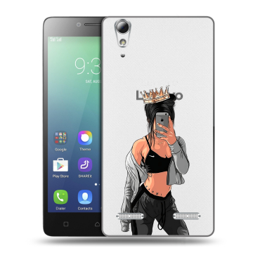 Силиконовый чехол на Lenovo A6010 с принтом Женские принты