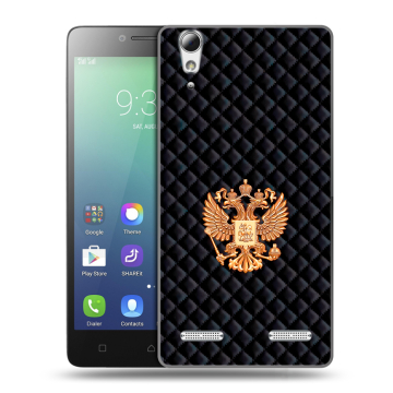 Силиконовый чехол на Lenovo A6010 с принтом Герб России принт
