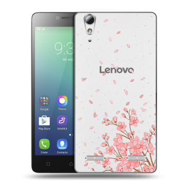 Силиконовый чехол на Lenovo A6010 с принтом Ветка сакуры Силиконовый чехол на Lenovo A6010 с принтом Ветка сакуры